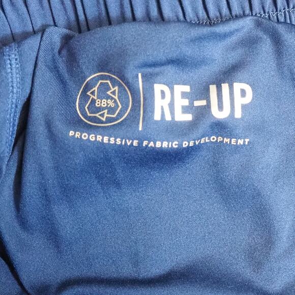 Peloton x Fourlaps Athletic Shorts Men's Size M Blue Training Workout RE-UP - Picture 7 of 10